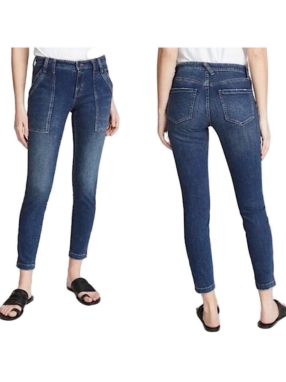 JOIE ‘Park’ High-Rise denim with ankle zippers